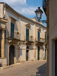 Low angle view of historic building