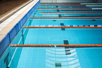 High angle view of swimming pool