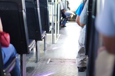 Low section of man standing on the ground