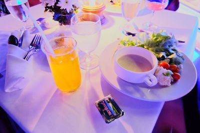 Close-up of drink on table