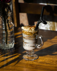 Close-up of drink on table