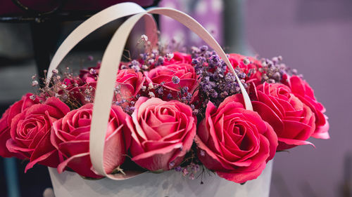 Close-up of rose bouquet