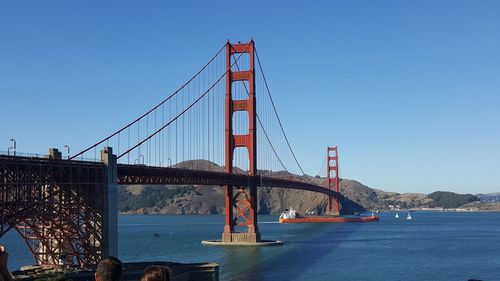 Golden gate bridge against sky