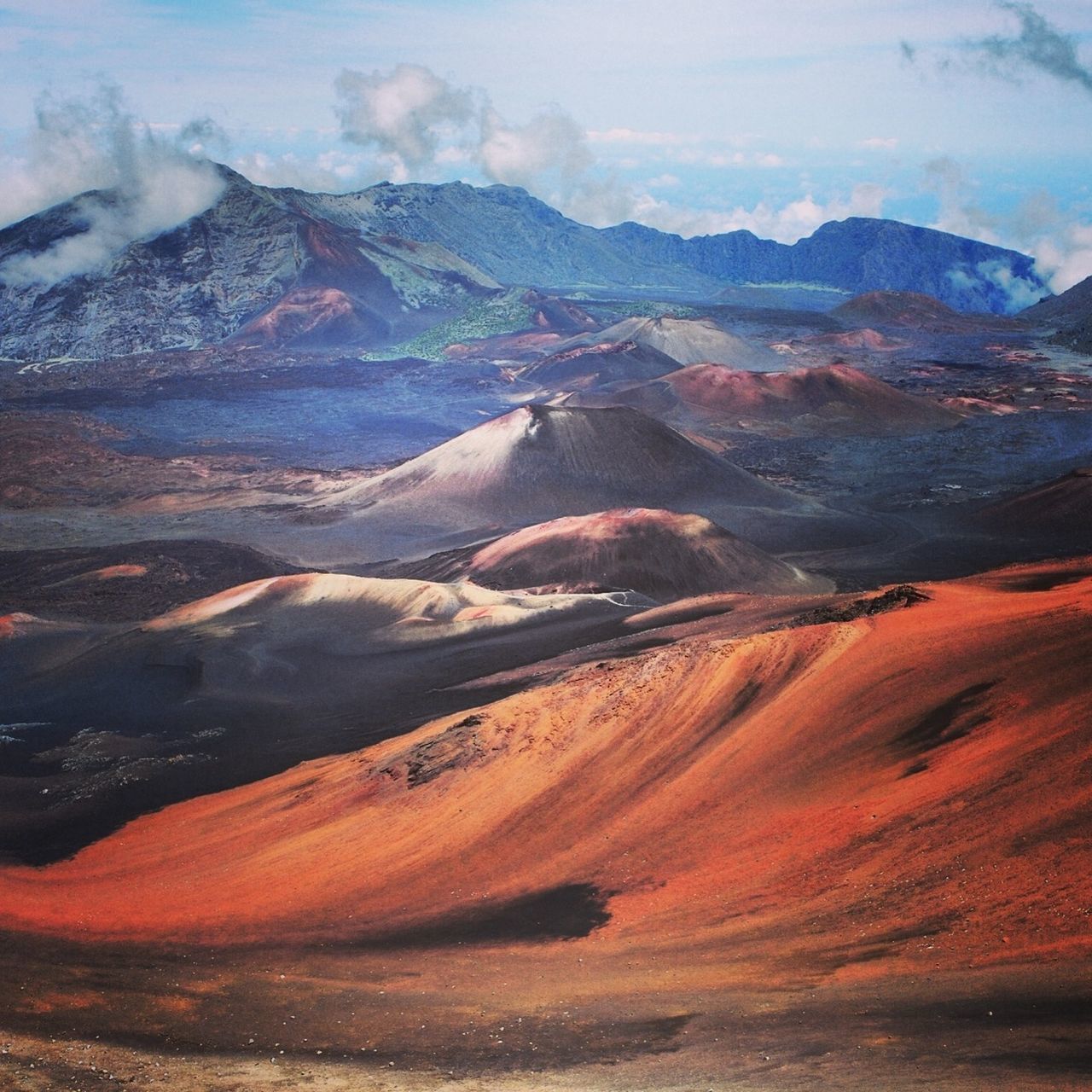 mountain, scenics, tranquil scene, tranquility, landscape, physical geography, beauty in nature, geology, mountain range, nature, sky, non-urban scene, idyllic, extreme terrain, remote, dramatic landscape, cloud - sky, high angle view, travel destinations, majestic