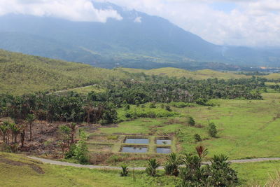 Scenic view of landscape against sky in papua, indonesia