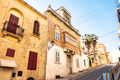 Façades and balconies in malta