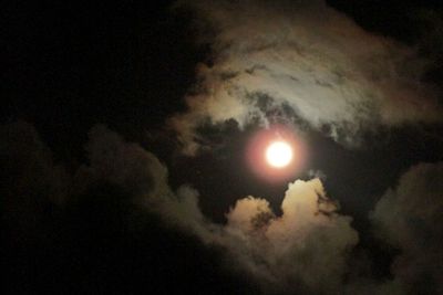 Low angle view of cloudy sky