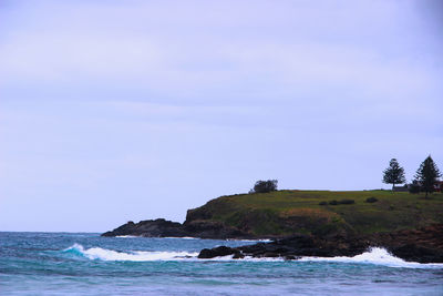 Scenic view of sea against sky