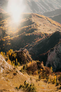 High angle view of landscape