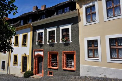 Facade of residential building