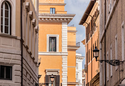 Low angle view of residential building against sky