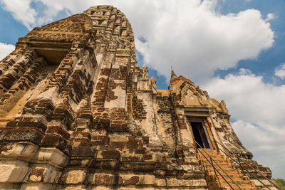 Low angle view of historical building against sky