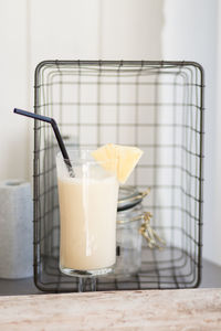 Close-up of drink on table