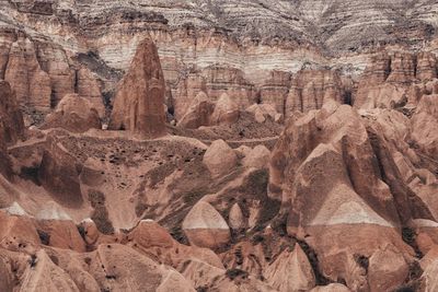 Rock formations in a desert