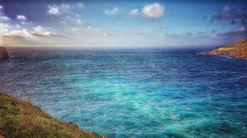 Scenic view of sea against sky