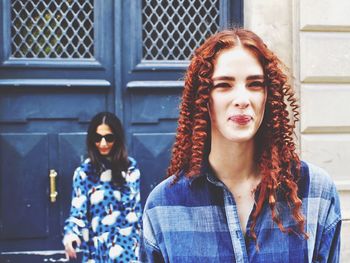 Portrait of happy woman