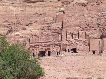 Panoramic view of temple against landscape