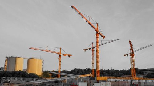 Low angle view of construction site