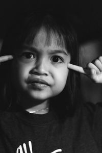 Close-up portrait of a smiling girl