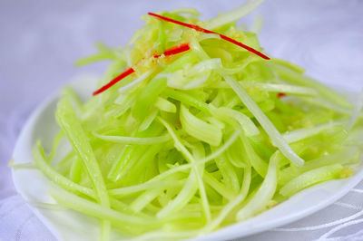 Close-up of salad in plate