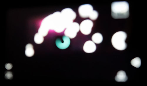 Defocused lights at night