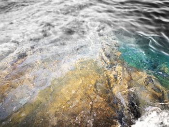 Close-up of rippled water