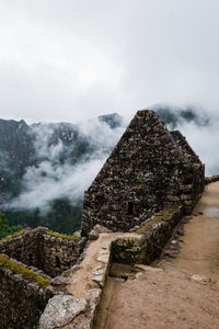 Great wall against sky