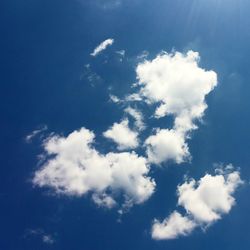 Low angle view of cloudy sky