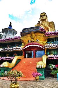 Low angle view of temple