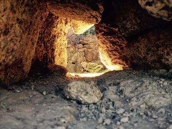 Close-up of cave