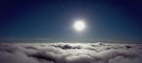 Low angle view of cloudscape against blue sky