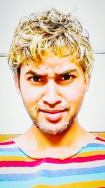 looking at camera