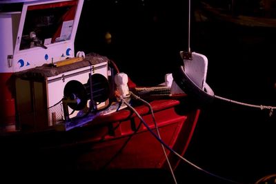 Low angle view of camera on stage