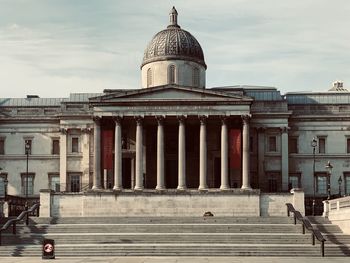 National gallery against cloudy sky