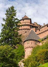 Low angle view of historic building against sky