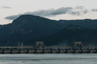 The bonneville dam near cascades locks in oregon.