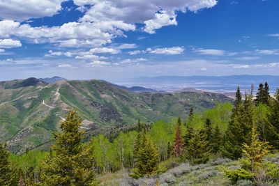 Rocky mountain wasatch front butterfield canyon oquirrh mountains utah, united states.