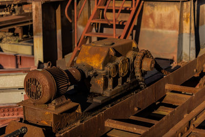 Old rusty machine