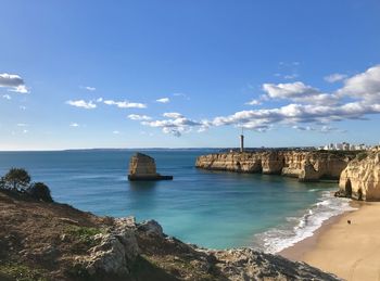 Scenic view of sea against sky