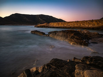 Nice dawn on the coast of almería