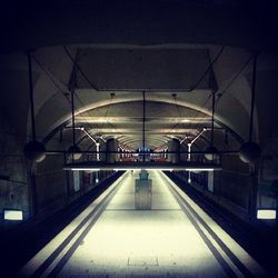 Railroad station platform