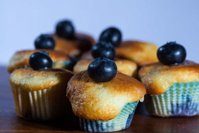 Close-up of cupcakes