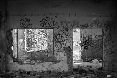 Graffiti on wall