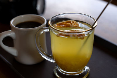 Close-up of drink on table