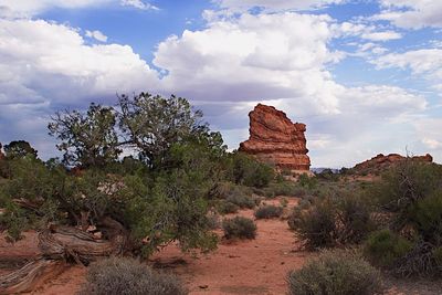 Rock formations in a desert