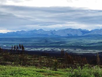 Scenic view of landscape against sky