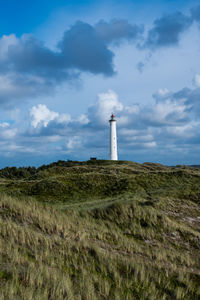 The famous danish lighthouse nørre lyngvig