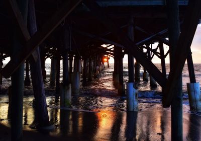 View of pier over sea