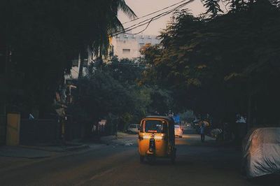 Car on road