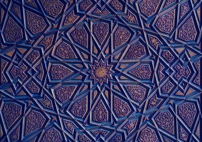 Low angle view of ornate ceiling